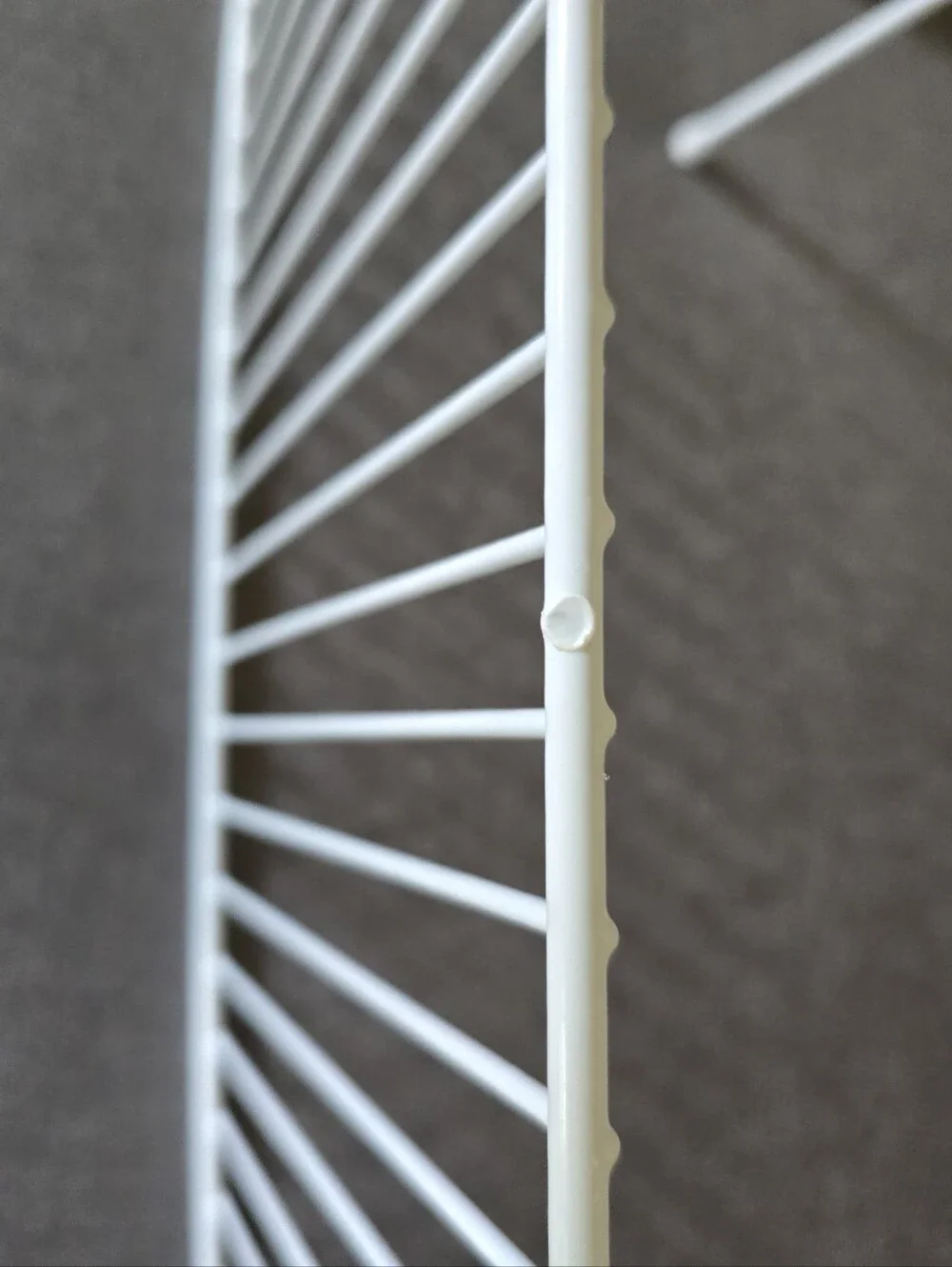 TWO White Metal Wire Shelf Organizer Organize Shelves